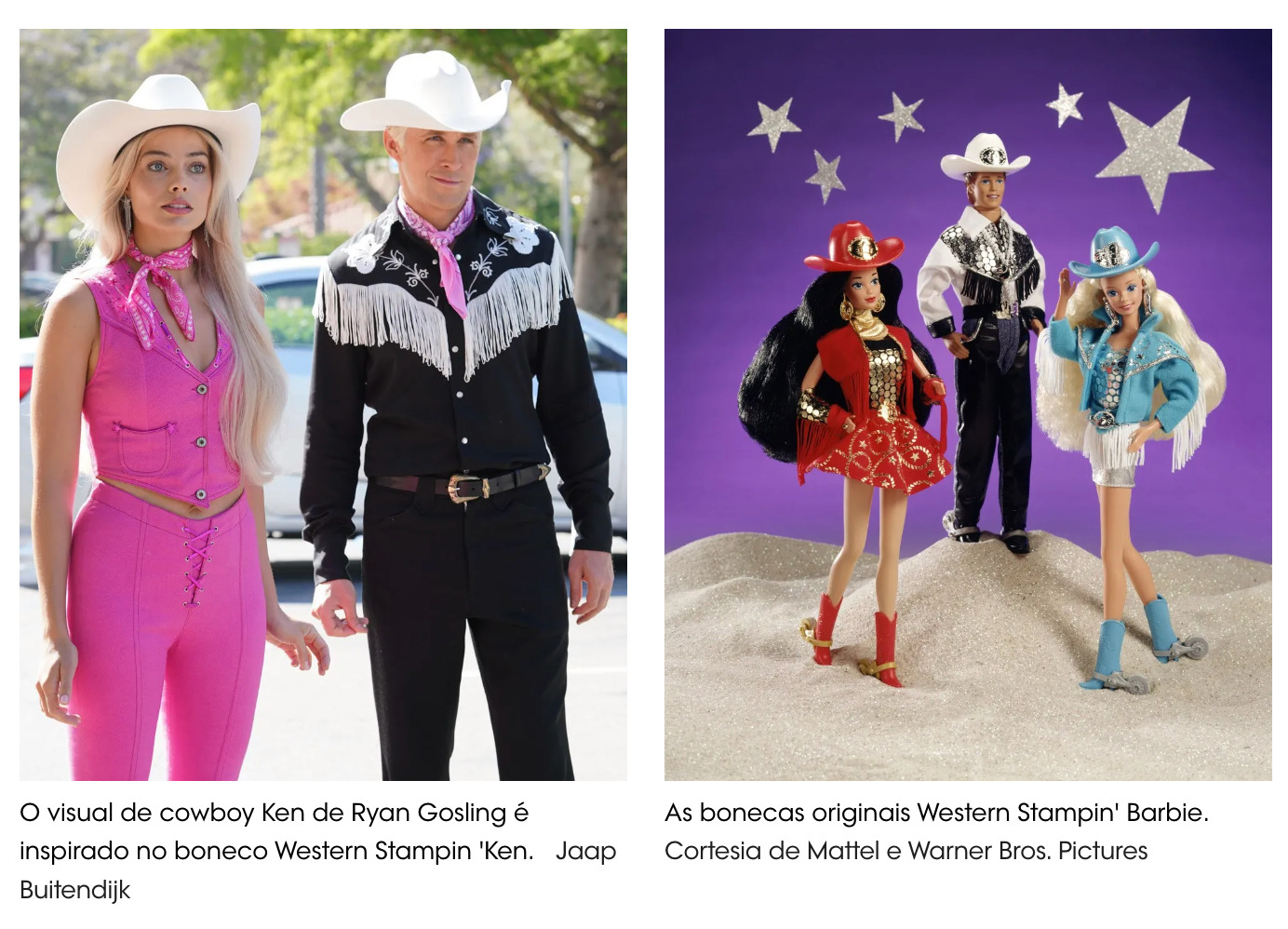 Conjunto cowgirl para boneca barbie - roupa barbie western